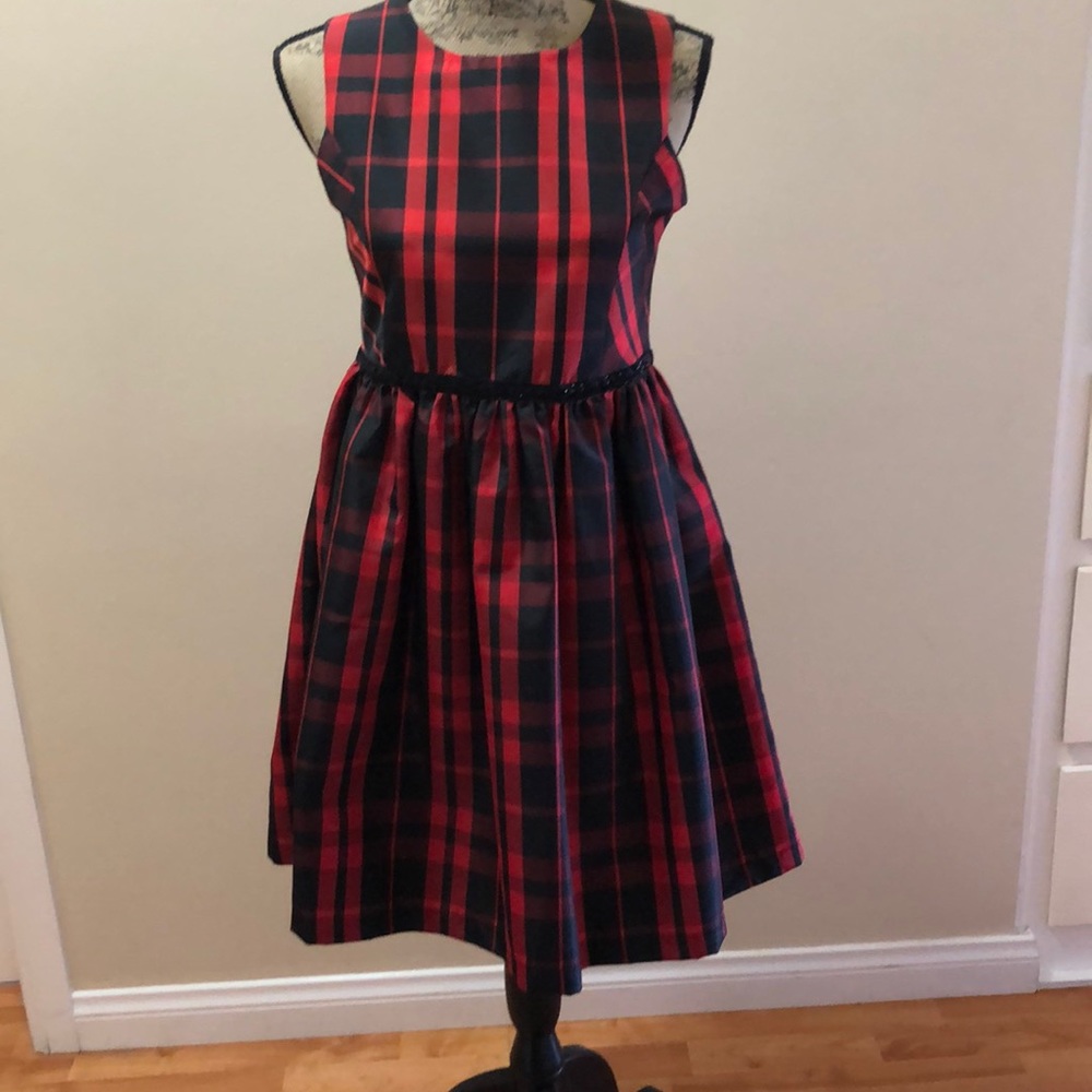 Cherokee plaid kids dress